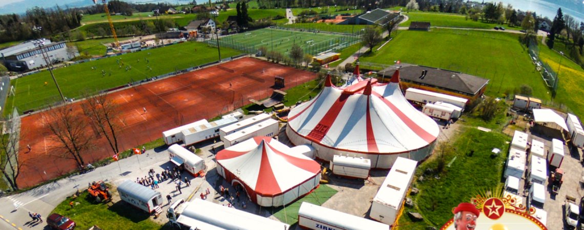 Parkplatz wegen Gastspiel Zirkus Stey gesperrt