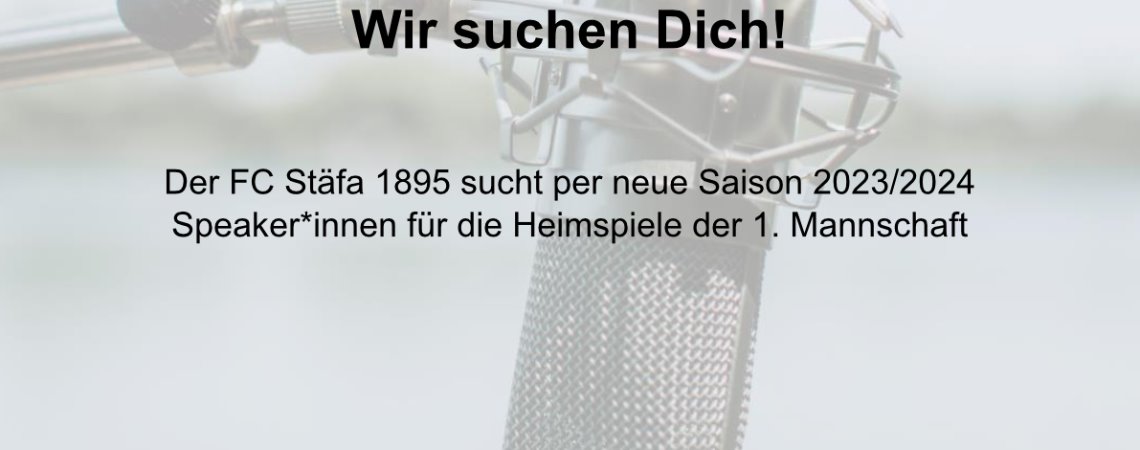 Neue Speaker*in gesucht